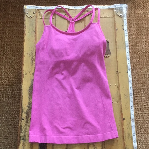 REVOLVE NUX STRETCH BODYCON GYM WORKOUT TANK TOP PINK M - Picture 2 of 9